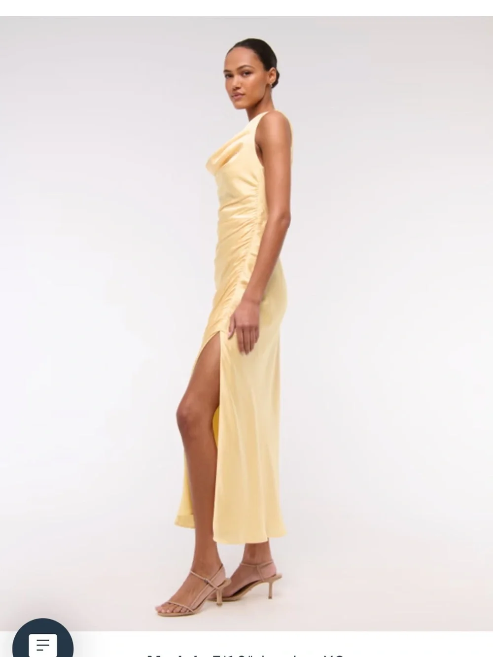 A&F - Cowl Neck Draped Maxi Dress - L - NWT